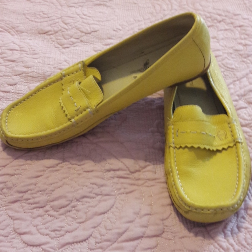 Yellow loafers